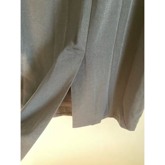 Lulus Lots of Love Black Strapless Midi Dress ruffle pockets solid sexy Sz XS - Picture 4 of 7